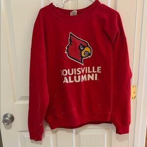 Red Louisville Alumni Men’s Crew Neck Sweat shirt